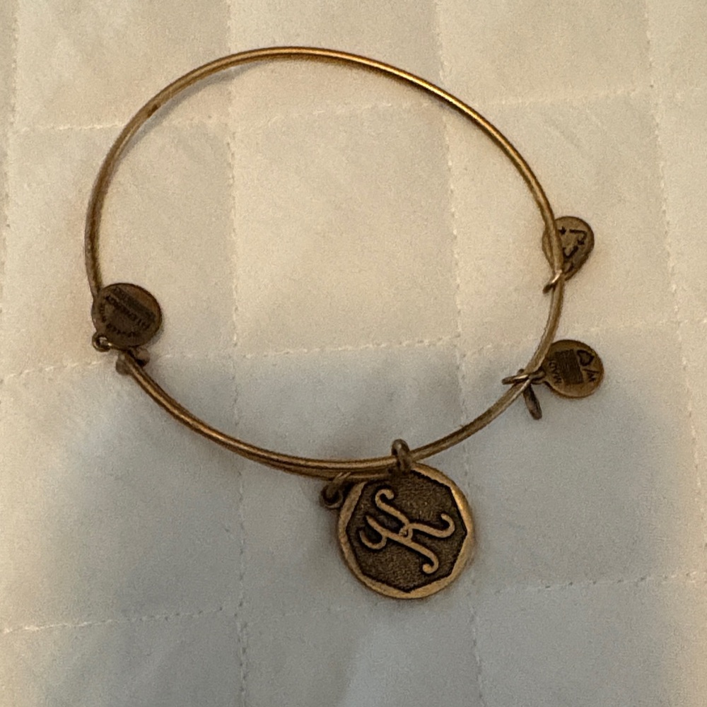 Alex and Ani Gold Charm Bangle Bracelet